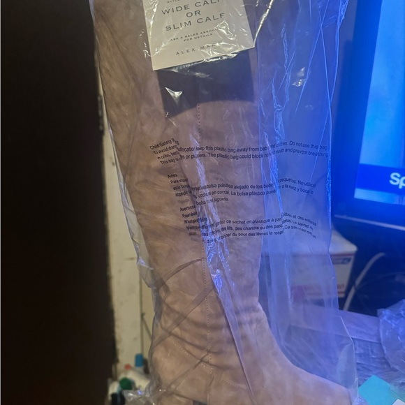 Alex Marie Prizelle Piazza Taupe Tall Suede Boots (Dept 0665 Mic 805 Size 8.5) - Picture 3 of 5